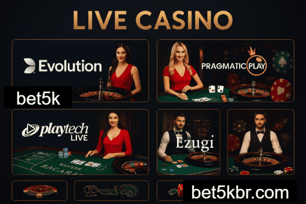 bet5k Cassino Ao Vivo - 50+ Mesas HD 4K